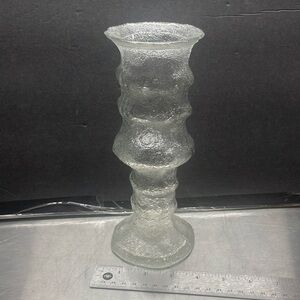 E o BRODY co VTG MCM crackle vase